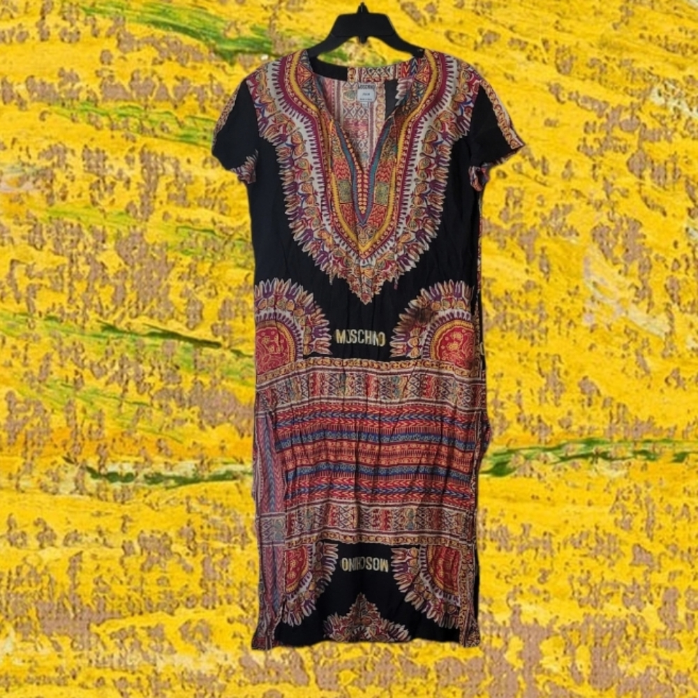 MOSCHINO JEANS KAFTAN COVERUP DRESS